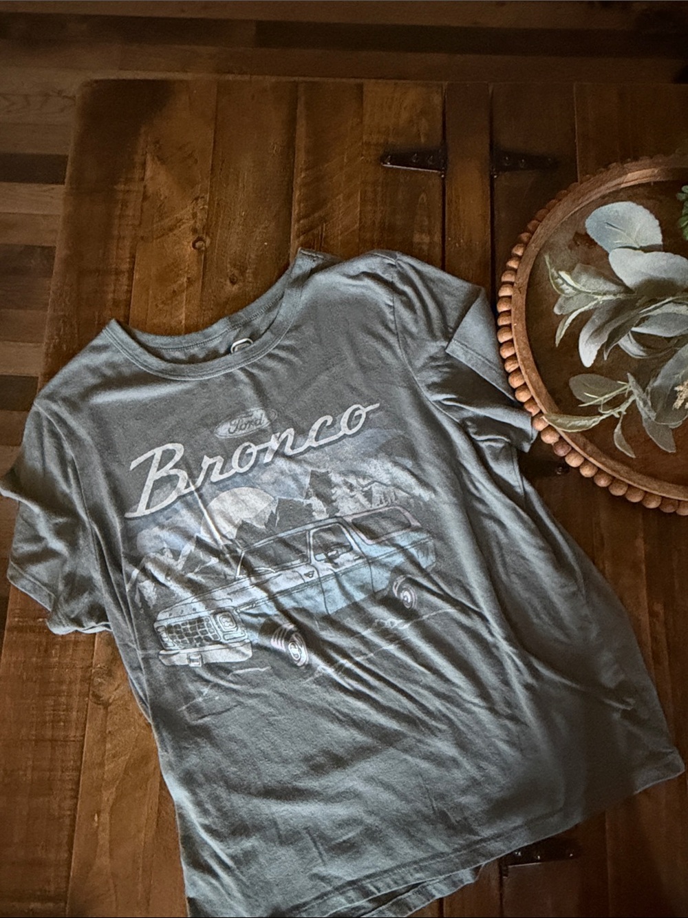 Ford Kids Bronco Graphic Tee in Dusty Blue
